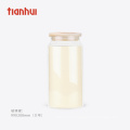 400ml 900ml 1200ml food storage wood lid high borosilicate glass jar